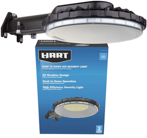 lot 227 image: HART Area LED Dusk to Dawn Outdoor Security Light, Metal Housing, 10,000 LM, 120V