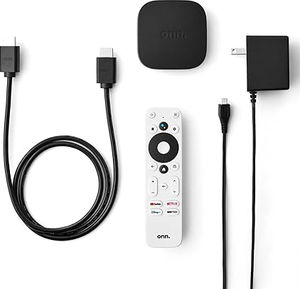 lot 511 image: Onn. Google TV 4K UHD Streaming Device with Voice Remote Control
