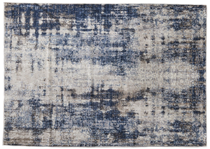 lot 642 image: Better Homes & Gardens Navy Abstract Indoor Accent Rug