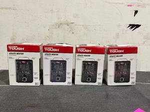 lot 135 image: LOT OF 4 Hyper Tough 1500W Milkhouse Utility Heater