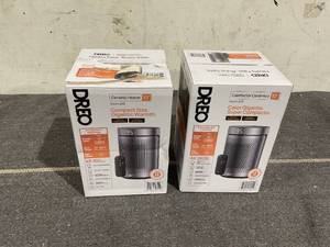 lot 139 image: LOT OF 2 DREO 10 Portable Space Heater with Remote, PTC Ceramic Electric Heater for Bedroom with Thermostat, 12h Timer, Safety Heater for Room