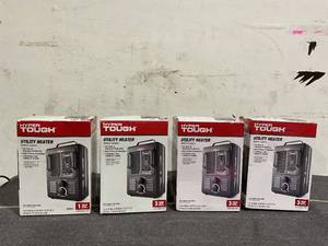 lot 144 image: LOT OF 4 Hyper Tough 1500W Milkhouse Utility Heater
