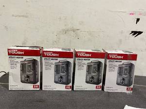 lot 160 image: LOT OF 4 Hyper Tough 1500W Milkhouse Utility Heater