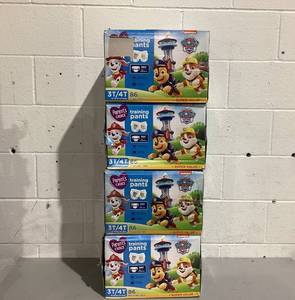 lot 514 image: LOT OF 4 Parents Choice Paw Patrol Training Pants for Boys, 3T4T, 86 Count