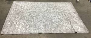 lot 639 image: Tayse Affordable Luxury Nexus Medium Grey 9x12 Rug