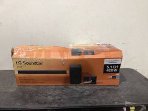 lot 665 image: LG 5.1 ch. Soundbar with Dolby Audio and Rear Speakers