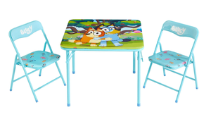 lot 183 image: 3PCS Bluey Kids Table and Chairs Set
