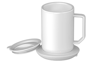 lot 397 image: ionMug Coffee Mug & Charging Coffee Mug Warmer Coaster, 12oz. Stainless Steel Coffee Mug with Lid