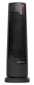 lot 527 image: LOT OF 2 Lasko 22 1500W Oscillating Ceramic Tower Space Heater with Remote