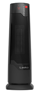 lot 528 image: LOT OF 2 Lasko 22 1500W Oscillating Ceramic Tower Space Heater with Remote
