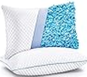 lot 391 image: Nectar Cooling Bed Pillows Queen Size Set of 2