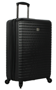lot 418 image: Protege, Vacationer Hard Side 24 Expandable Checked Luggage, Black, Adult