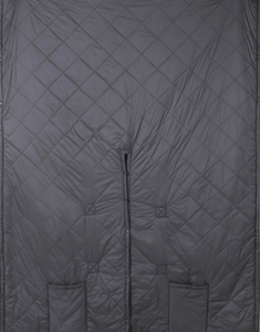 lot 571 image: Sunbeam On-The-Go Outdoor Throw Charcoal Nylon Microplush, 4 Heat Settings, Cordless Heated Blanket, 50 x 60