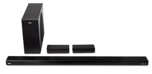 lot 651 image: onn. 5.1 Ultra-Slim Surround Soundbar System with Dolby Atmos, Wireless Subwoofer and Wireless Satellite Speakers, 36