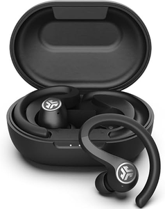 lot 653 image: JLab JBuds Air Sport True Wireless Bluetooth Earbuds  Charging Case, Black