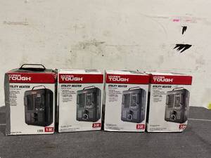 lot 171 image: LOT OF 4 Hyper Tough 1500W Milkhouse Utility Heater
