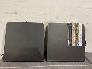 lot 184 image: LOT OF 2 Mainstays 4 Fold-in-Half Adjustable Folding Table