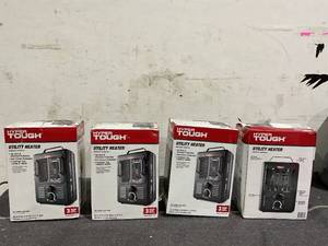 lot 195 image: LOT OF 4 Hyper Tough 1500W Milkhouse Utility Heater