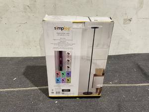 lot 199 image: Simplee Adesso Brand RGB Black Floor Lamp, 6 Different Automatic Color Change, Modern Design