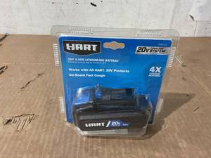 lot 278 image: HART 20-Volt Lithium-Ion 4.0Ah Battery