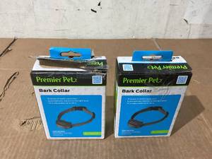 lot 284 image: LOT OF 2 Premier Pet Bark Collar Discourages Barking for All Size Dogs, Adjustable