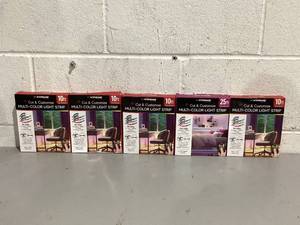 lot 550 image: LOT OF 4 Xtreme Lit 10ft Cut & Customize Indoor LED Light Strip Kit