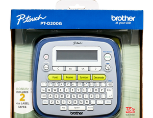 lot 583 image: Brother P-Touch PT-D200G Home & Office Label Maker