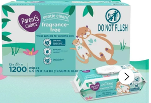 lot 588 image: Parents choice Fragrance Free Baby Wipes