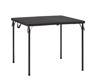 lot 686 image: Mainstays 34 Square Resin Fold-in-Half Table