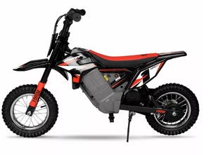 lot 687 image: Hyper HPR350 Dirt Bike 24 Volt Electric Motorcycle for Kids - Exclusive RedBlack