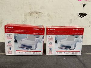 lot 348 image: LOT OF 2 PIXMA TS3722 Wireless All-in-One Home Printer with Scanner and Copier