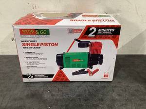 lot 708 image: Stop & Go 12 volt Single Piston Tire Inflator