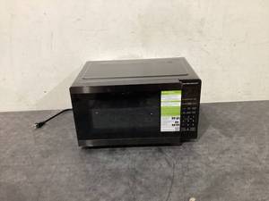 lot 694 image: Hamilton Beach 0.9 Cu ft Countertop Microwave Oven, 900 Watts, Black Stainless Steel, New
