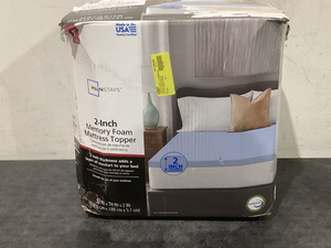 lot 702 image: Mainstays 2 Memory Foam Mattress Topper, Full