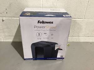 lot 598 image: Fellowes LX50-RS 9-Sheet Cross Cut Paper Personal Shredder