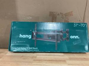 lot 456 image: Onn. Corner Full Motion TV Mount 37-70