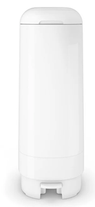 lot 303 image: Diaper Genie Signature White Pail Includes 1 Easy Roll Refill with 18 Bags