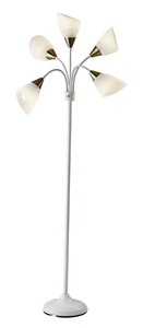 lot 435 image: Simplee Adesso 5 Light Floor Lamp