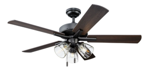 lot 465 image: Better Homes & Gardens 52 Bronze Transitional Ceiling Fan, 5 Reversible Blades