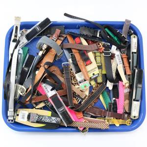 lot 79 image: Wristwatch Bands Large Lot Vintage & Modern