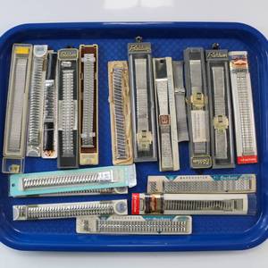 lot 81 image: Vintage Wristwatch Bands Lot of 50 In Cases