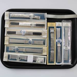 lot 85 image: Vintage Wristwatch Bands Lot of 10 JB Champion