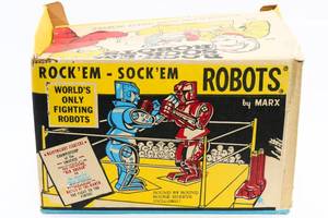 lot 91 image: Marx Rock Em Sock Em Robots Vintage Toy w Box