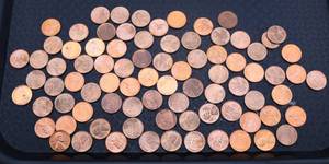 lot 119 image: 1942-1958 Miscellaneous BU Wheat Pennies Lot of 83 Coins