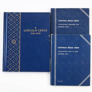lot 134 image: Lincoln Cents 1941-1958 Lincoln Head Cent Number 1 & 2