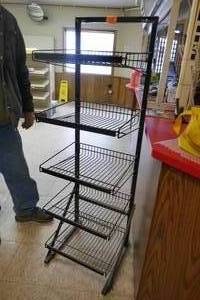 lot 68 image: Metal wire rack display
