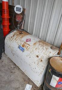 lot 101 image: fuel barrel with GasBoy pump