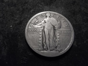 lot 2 image: 1917 D Standing Liberty Quarter Type Two