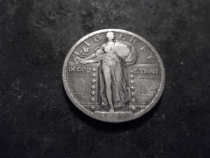 lot 3 image: 1919 Standing Liberty Quarter