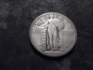 lot 4 image: 1919 D Standing Liberty Quarter